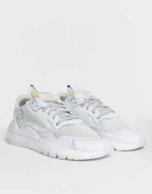 adidas originals nite jogger sneakers in white