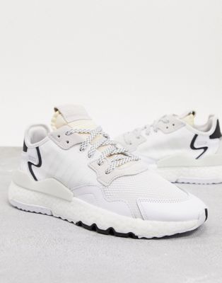 adidas originals nite jogger sneakers white