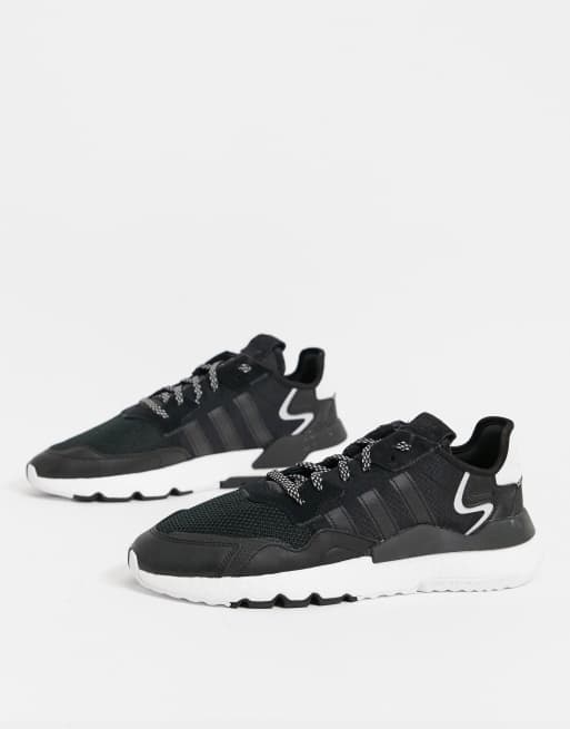 Adidas nite best sale jogger zwart