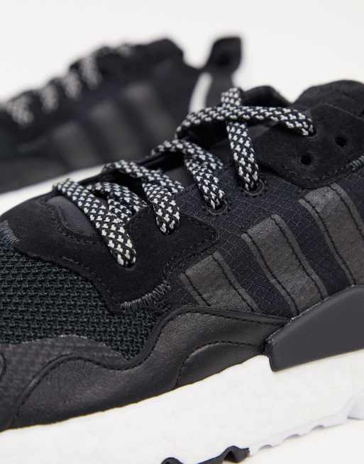 Adidas originals nite jogger core online black