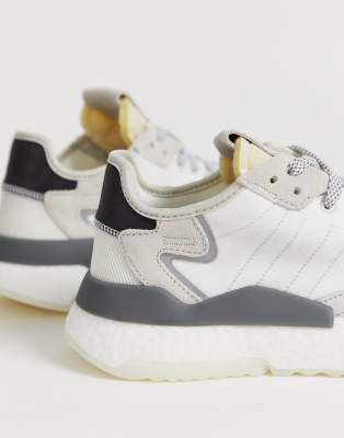 adidas originals nite jogger trainers white cg5950