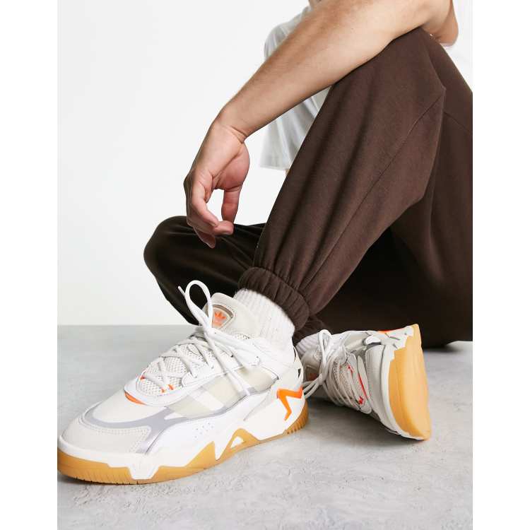 adidas Originals Niteball 2 sneakers in off white with orange details | ASOS