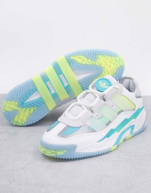 adidas Originals - Niteball - Baskets - Blanc et vert