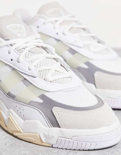 adidas Originals Niteball II trainers in white and ecru ASOS