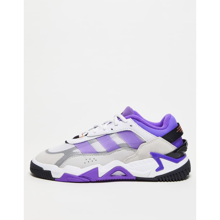 white and lavender adidas