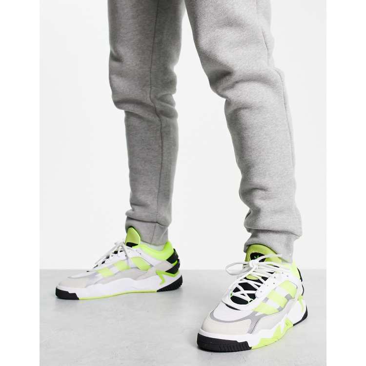 Adidas originals off white and yellow nite jogger hot sale trainers