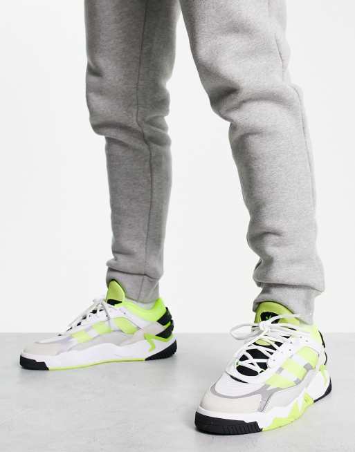 adidas Originals Niteball II trainers in white and yellow | ASOS