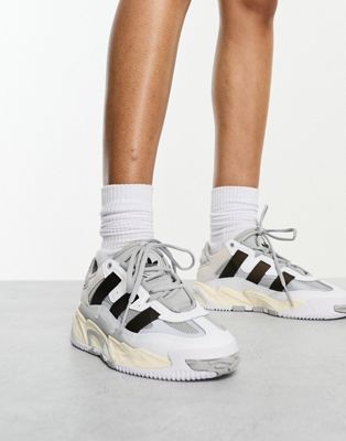 adidas Originals Niteball trainers in off white with black detail