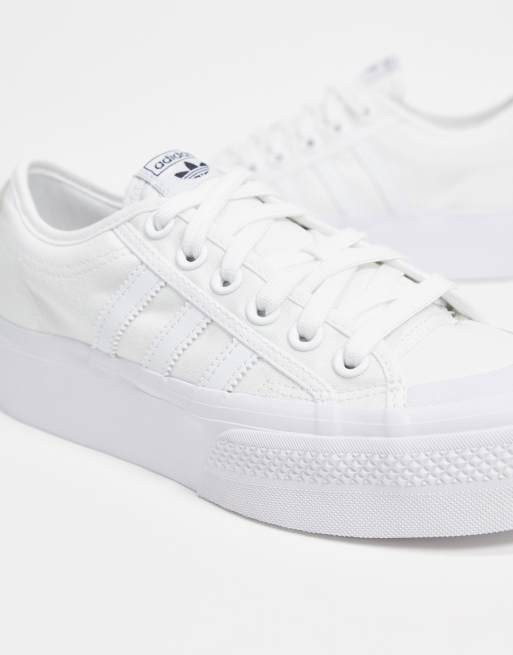 adidas Originals - Nizza - Baskets à semelle plateforme - Blanc, 2 de 4