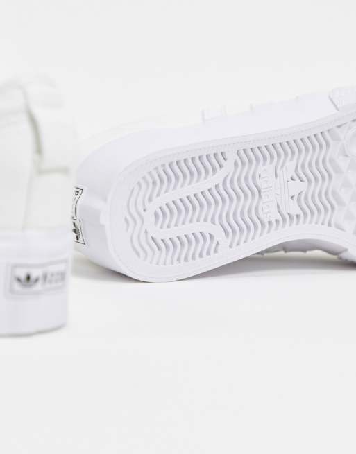adidas Originals - Nizza - Baskets à semelle plateforme - Blanc, 4 de 4
