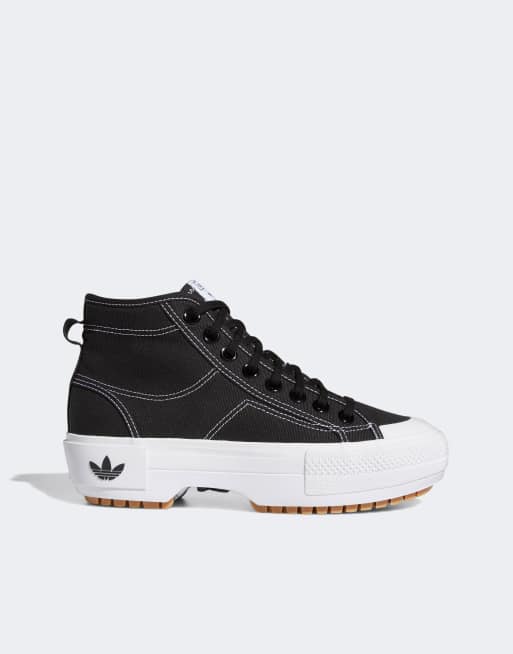 adidas Originals - Nizza - Baskets crantées - Noir 