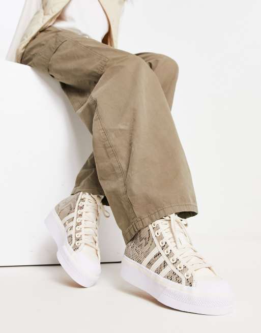 adidas Originals Nizza Baskets mi hautes semelle plateforme