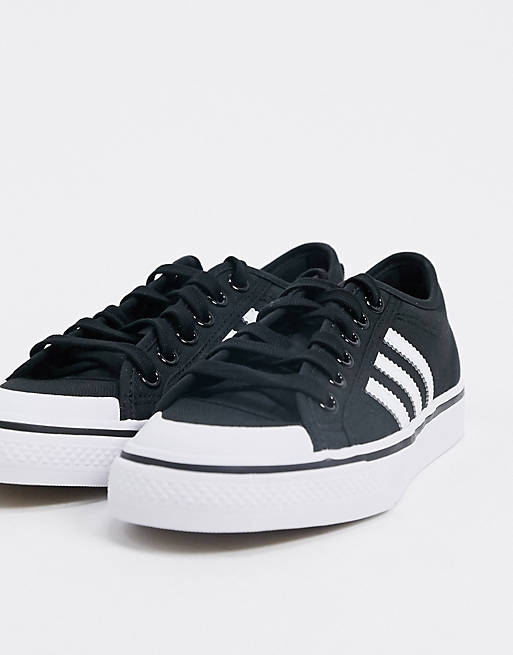 adidas Originals – Nizza – Biało-czarne buty sportowe