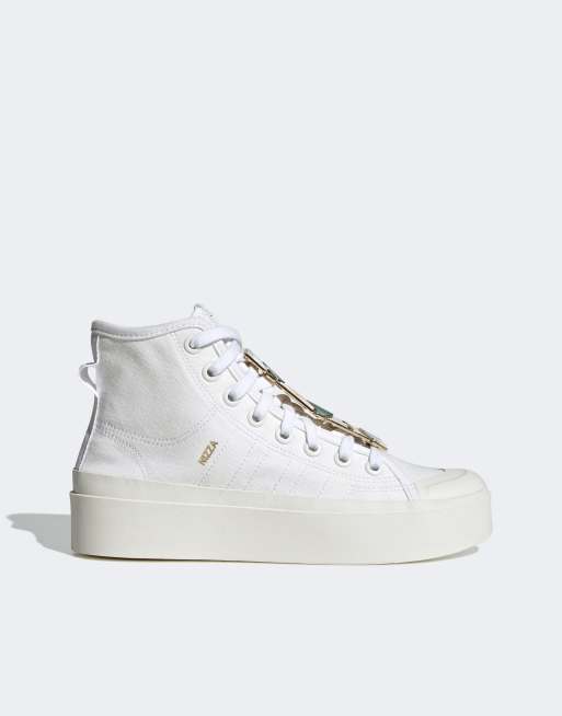 adidas Originals – Nizza Bonega – Sneaker in Weiß