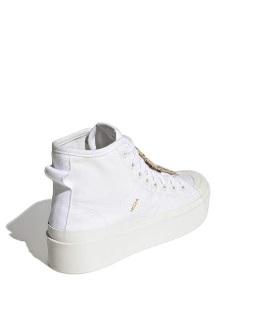 adidas Originals – Nizza Bonega – Sneaker in Weiß, 3 von 4