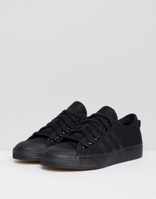 adidas black cloth shoes