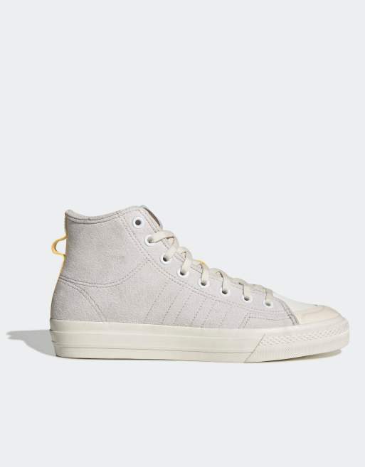 adidas Originals Nizza Hi RF trainers in grey