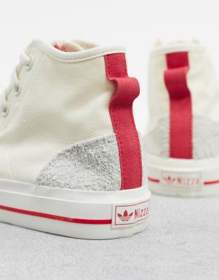 adidas nizza white red