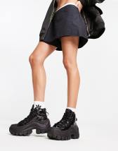 Kickers Vegan-Friendly Kade lo platform sneakers in black | ASOS