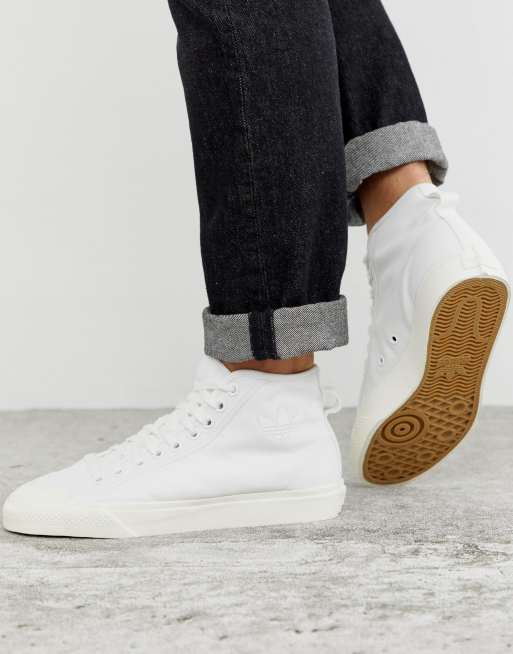 hi-top white adidas in | Originals Nizza ASOS sneakers off