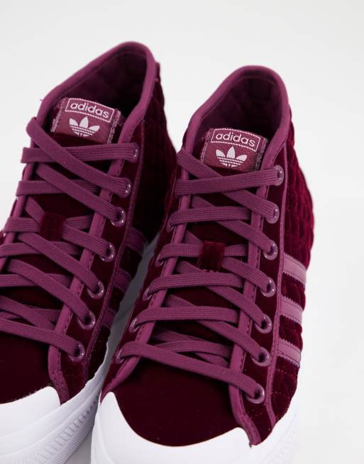 Adidas velvet outlet sneakers