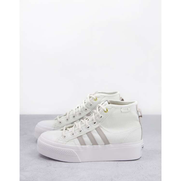 High Top Adidas Originals Nizza Platform Trainers Adidas Originals