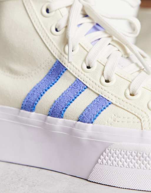 Adidas nizza clearance off white blue