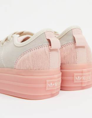 pink platform adidas