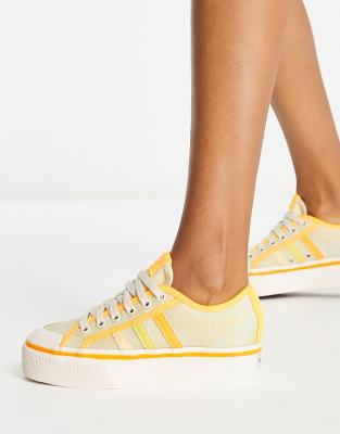adidas gazelle silver green womens ADIDAS Gazelle Bold Platform WMNS "Yellow Burgundy"  Stadium Goods