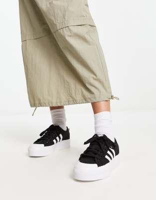 adidas nizza black platform