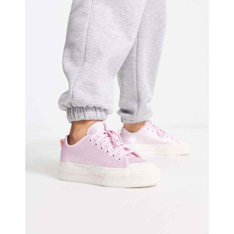 Agarrar admirar Intuición adidas Originals Nizza platform sneakers in pink | ASOS