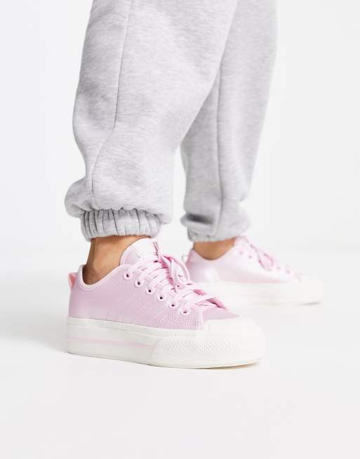 adidas Nizza platform sneakers in pink ASOS