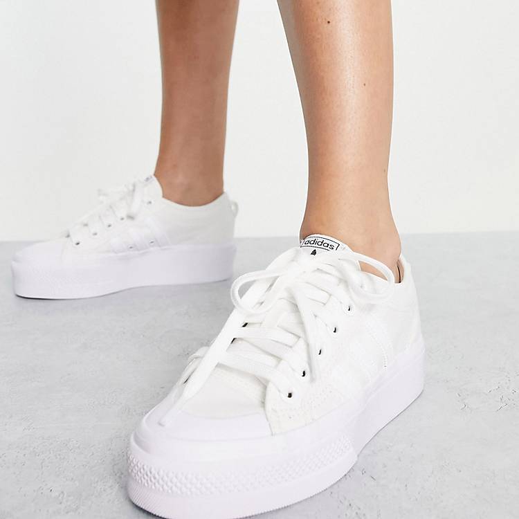 adidas Nizza sneakers in white | ASOS
