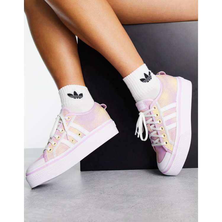 Prime Indkøbscenter Kompleks adidas Originals Nizza Platform sneakers pink and yellow | ASOS