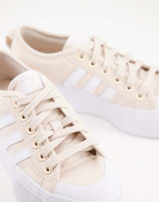 adidas nizza platform beige