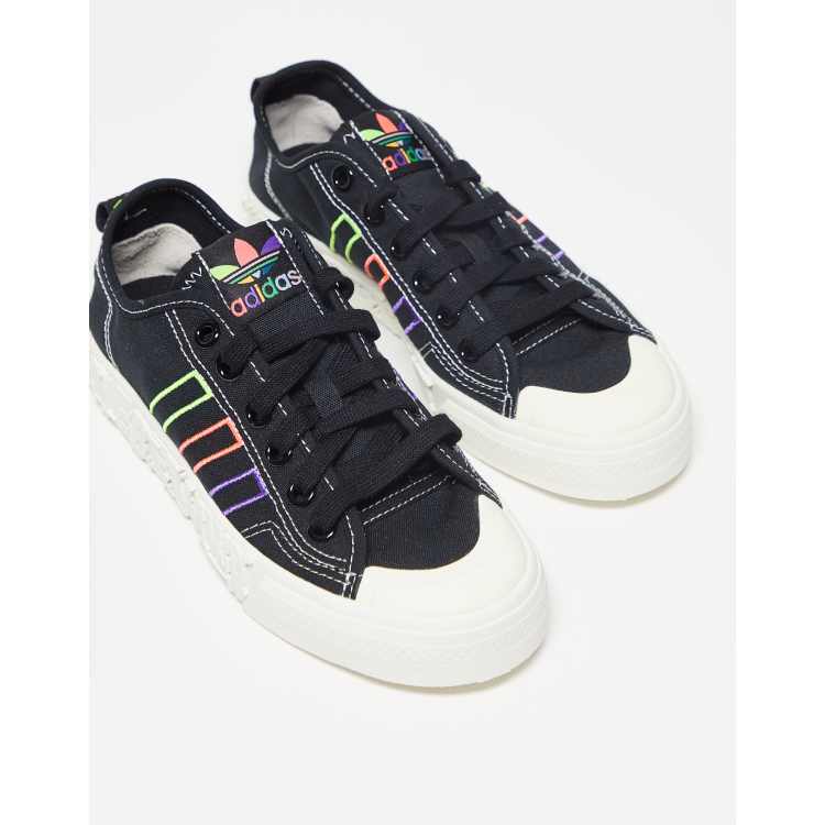 adidas Originals Nizza Pride Sneakers in zwart ASOS