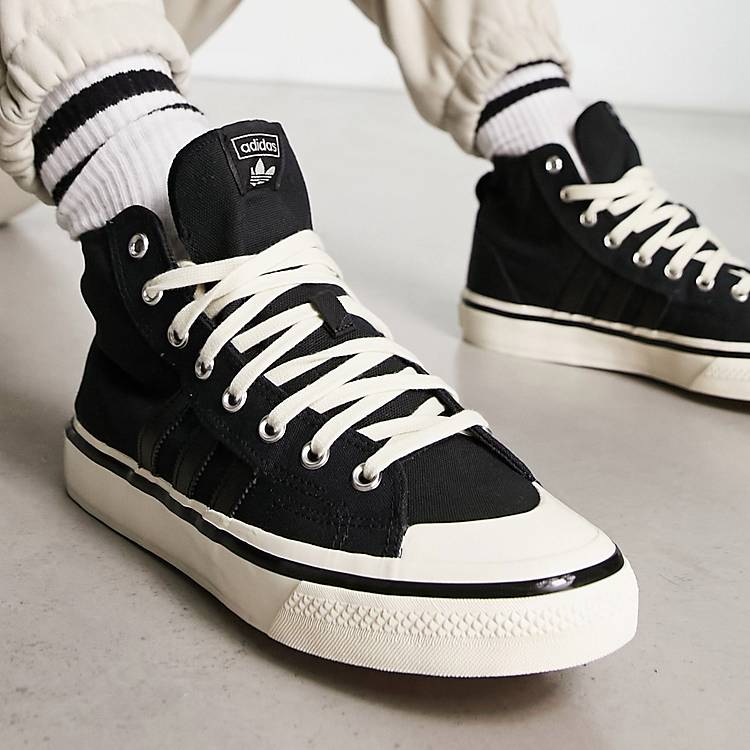 adidas Originals – Nizza RF 74 – Sneaker in Schwarz mit hohem Schaft | ASOS