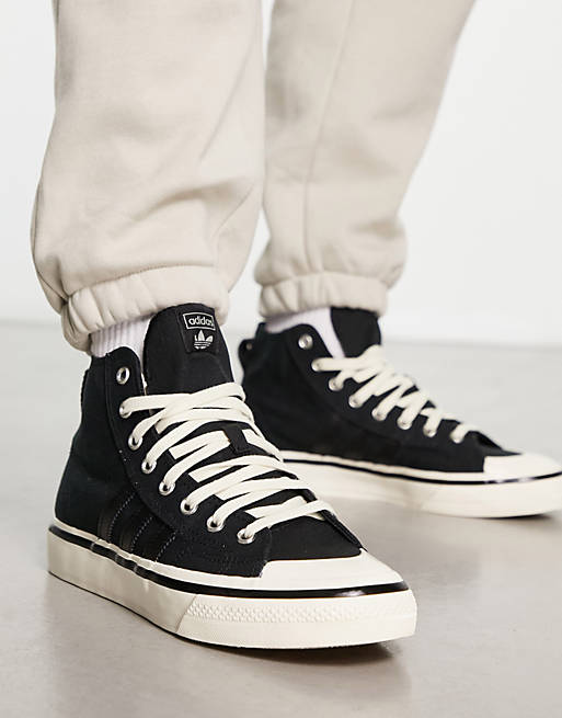 adidas Originals – Nizza RF 74 – Sneaker in Schwarz mit hohem Schaft | ASOS