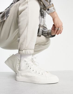 adidas Originals Nizza RF hi top sneakers in white | ASOS