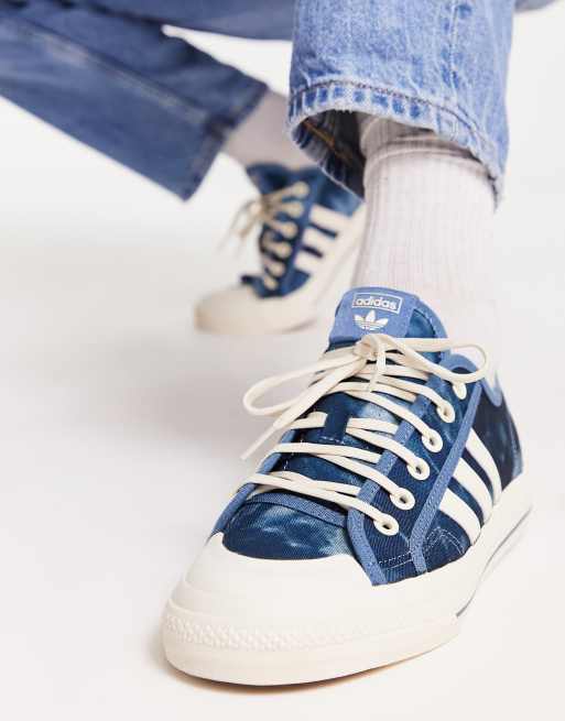 adidas Originals Nizza sneakers in navy and | ASOS