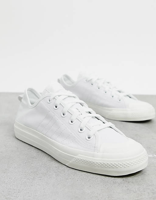 adidas Originals - Nizza RF - Sneakers in tela bianca حزام الظهر