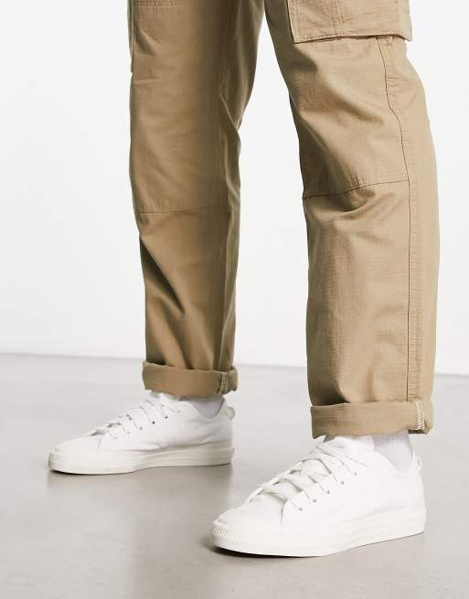 Adidas originals khaki store and white nizza trainers