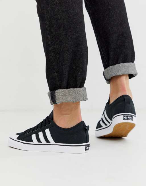 adidas Originals Nizza Schwarze Sneaker