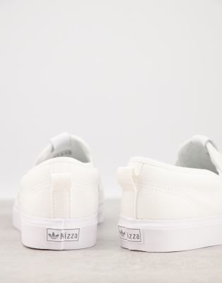 adidas nizza slip on white
