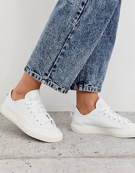 adidas Originals – Nizza – Sneaker in Weiß