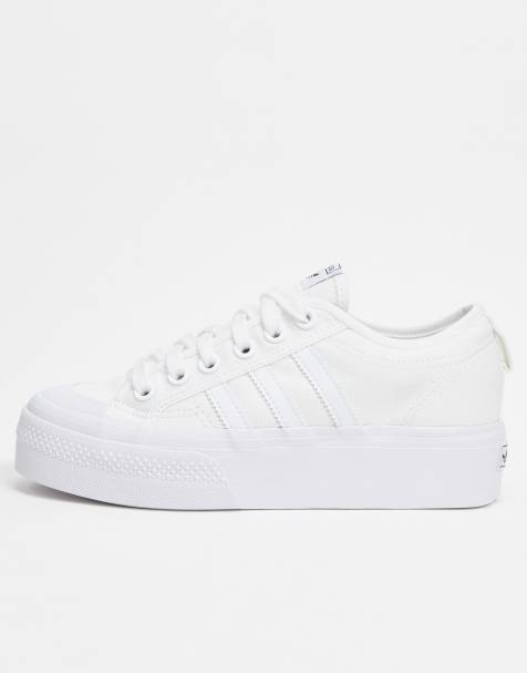 adidas Originals - Nizza - Sneakers bianche con plateau - view 1