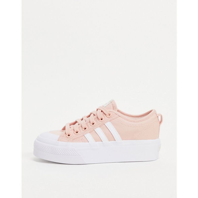 Scarpe Activewear adidas Originals - Nizza - Sneakers rosa chiaro con plateau