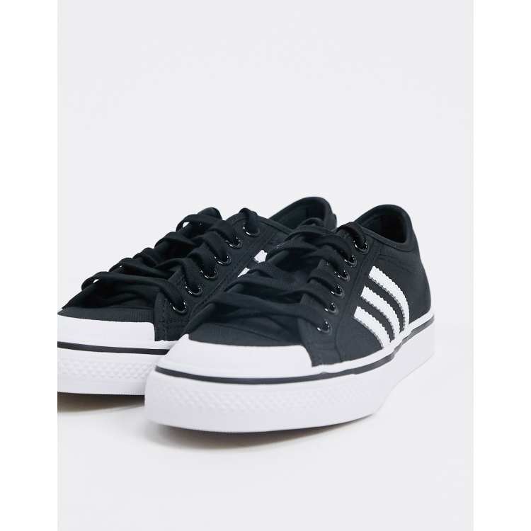 Athletic Shoe Adidas Nizza Trainers Black New Adidas Nizza