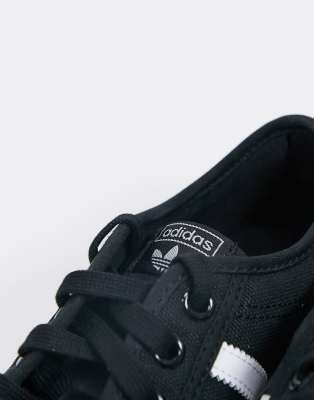 black nizza trainers