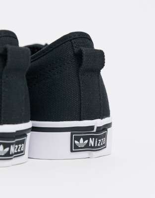 adidas originals black and white nizza trainers
